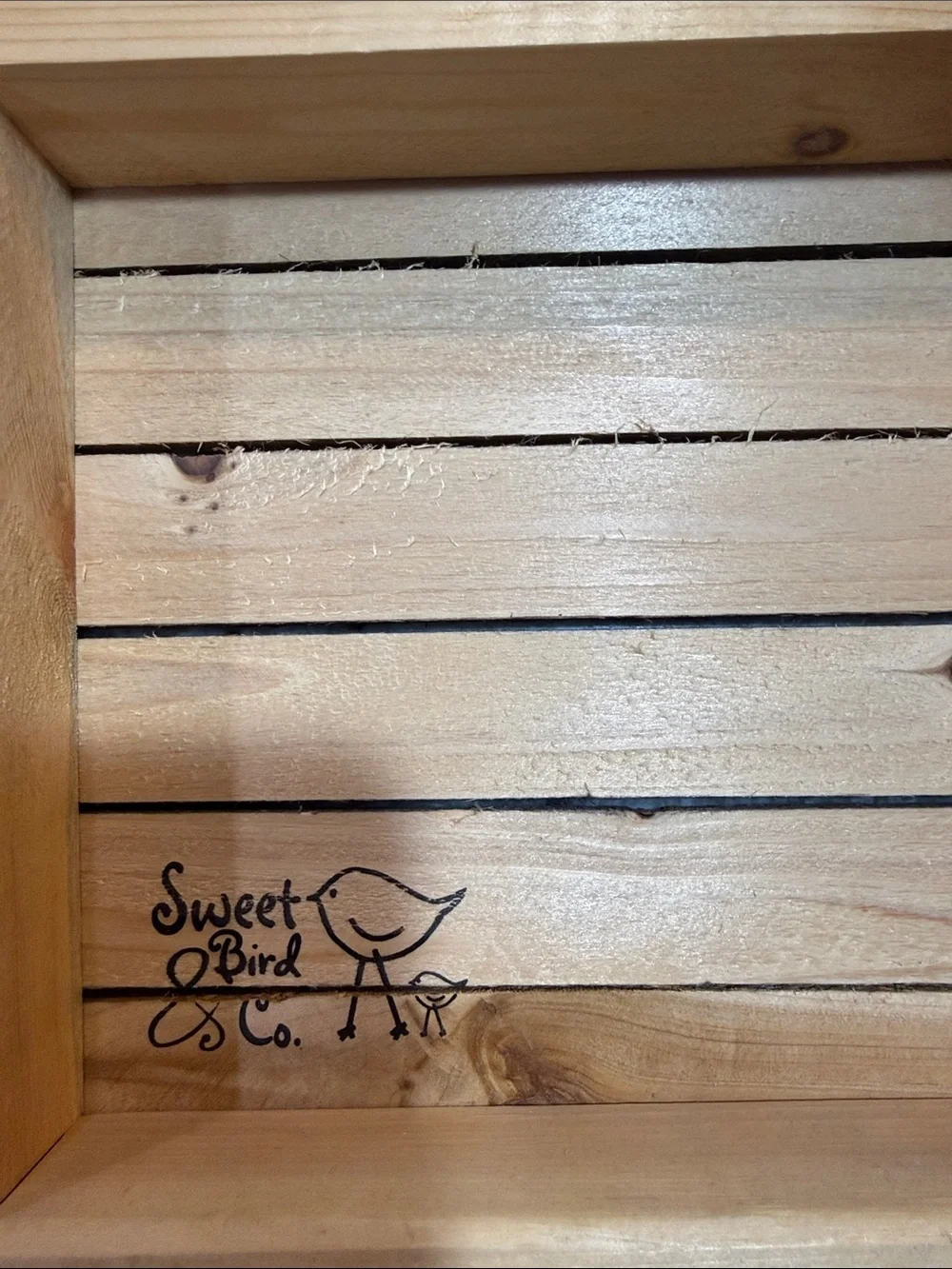 Never Give Up Wood Slat Wall Art - Brown/Tan